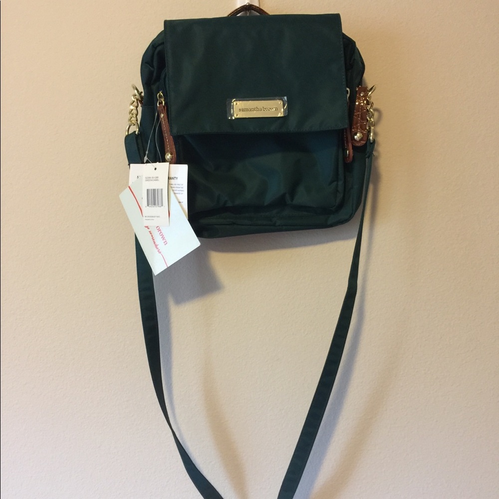 Samantha Brown RFID Hunter Green Nylon Traveler